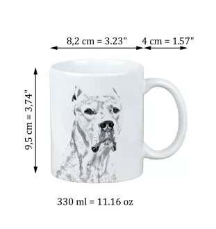 Dog argentyński kubek z psem good morning Art-Dog