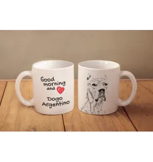 Dogo Argentino - cup with a dog, cup with a photo, personalized gift from the Art-Dog brand