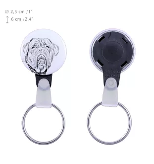 Dogue de Bordeaux - porte-clés avec l'image d'un chien, pendentif avec la propre graphique de la marque Art-Dog