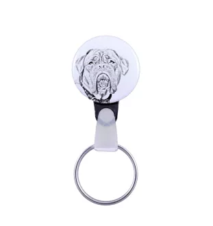 Dogue de Bordeaux - porte-clés avec l'image d'un chien, pendentif avec la propre graphique de la marque Art-Dog