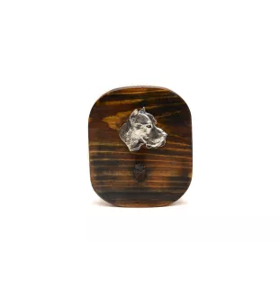 Dogue argentin, Dogo argentino - porte-clés, porte-clés avec chien pour les médailles, crochet pour les clés de la marque Art-Dog