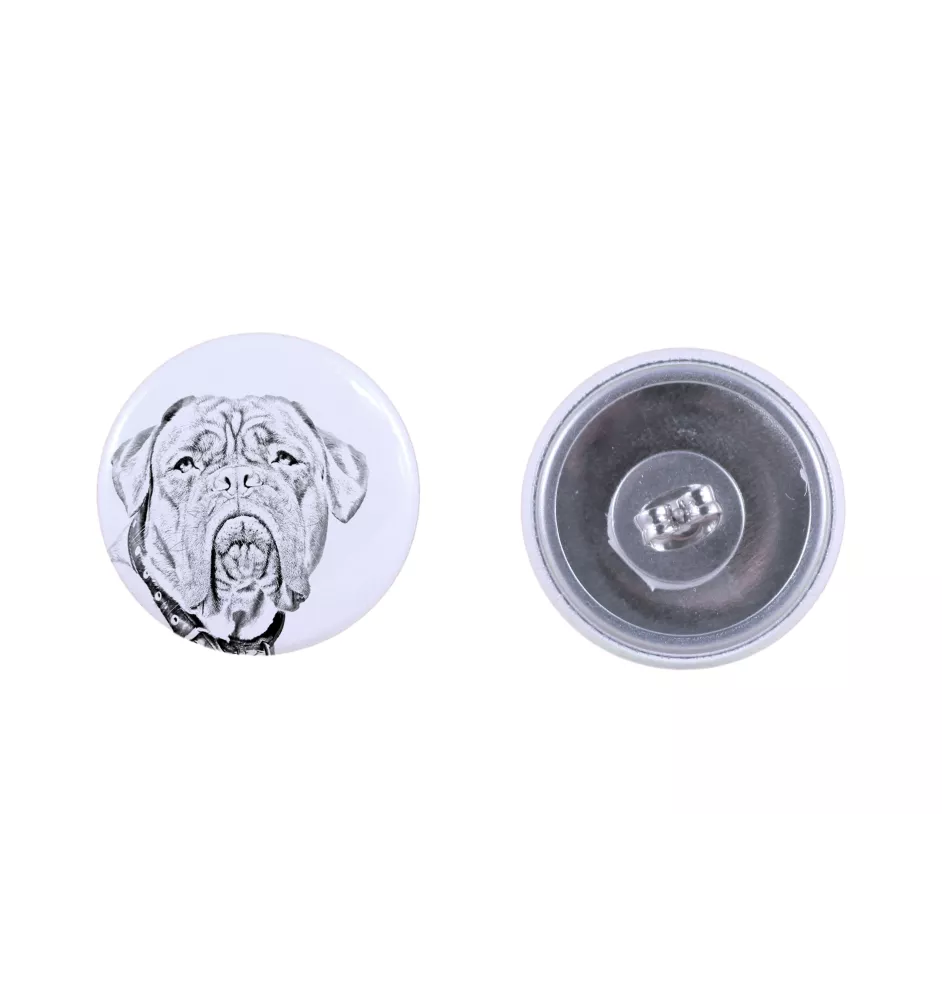 Dogue de Bordeaux, French Mastiff, Bordeauxdog - unique dog earrings, your pet on a keychain, Art-Dog's own brand
