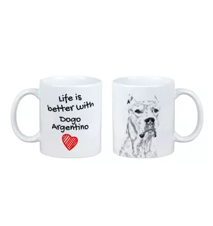 Dogue argentin, Dogo argentino - tasse avec chien, tasse avec photo, cadeau personnalisé de la marque Art-Dog