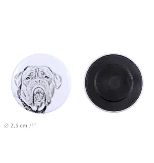 Dogue de Bordeaux - aimant avec un œil de chien, exceptionnellement léger, aimant puissant, produit fabriqué à la main par la marque Art-Dog