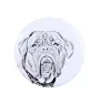 Dogue de Bordeaux, French Mastiff, Bordeauxdog - magnet with a dog's pupil, exceptionally light, strong magnet, handmade product by the Art-Dog brand