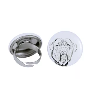 Dogue de Bordeaux, French Mastiff, Bordeauxdog - women's jewelry with a dog portrait, handmade product, possibility to add your own photo, Art-Dog brand