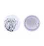 Dogue de Bordeaux, French Mastiff, Bordeauxdog - pin with your dog, add your own photo, Art-Dog brand