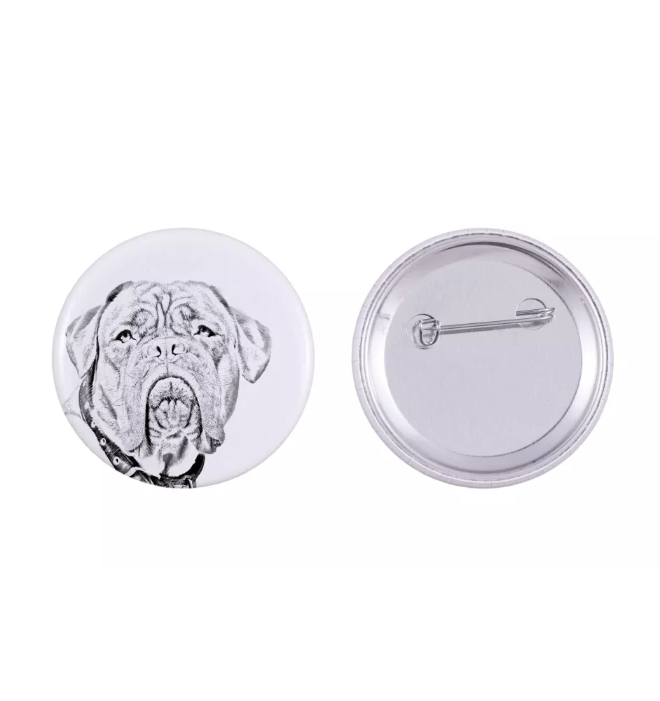 Dogue de Bordeaux - badge avec votre chien, ajoutez votre propre photo, marque Art-Dog
