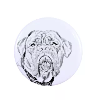 Dogue de Bordeaux - badge avec votre chien, ajoutez votre propre photo, marque Art-Dog