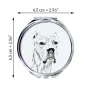 Dogue argentin, Dogo argentino - miroir de poche avec chien, miroir personnalisé pour sac à main, miroir compact avec impression de la marque Art-Dog