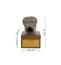 Bordeauxdogge, Dogue de Bordeaux - Eine Ascheurne für Hunde mit einer Statuette, eine kleine Urne für Hunde, eine personalisierte Urne mit dem Porträt eines Hundes von der Marke Art-Dog.