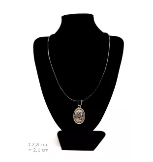 Dogue de Bordeaux - collier avec chien, pendentif pour maman de chien, bijoux uniques de la marque Art-Dog