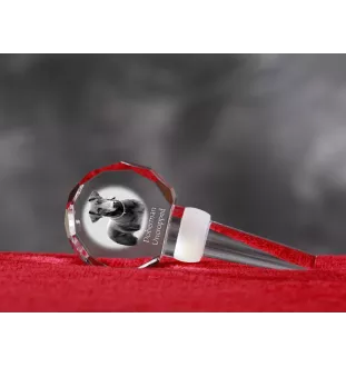 Doberman grubszy stopper do wina z psem Art-Dog