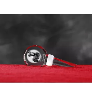 Dobermann, Dobermann Pinscher I - Bouchon de bouteille en cristal, bouchon de vin unique avec photo, cadeau personnalisé pour sommelier par la marque Art-Dog