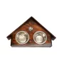 Dogue de Bordeaux, French Mastiff, Bordeauxdog I - wooden stand with bowls for a dog, decorative dog bowls, a gift for adopting a dog from the Art-Dog brand