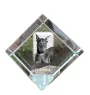 Dobermann, Doberman Pinscher, Dobie - crystal cube with a photo, photo of a horse in crystal, cubic paperweight from Art-Dog brand