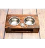 Dog z Bordeaux drewniany stojak na miski Art-Dog
