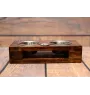 Dogue de Bordeaux, French Mastiff, Bordeauxdog II - wooden stand with bowls for a dog, steel dog bowls, a gift for adopting a dog from the Art-Dog brand