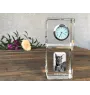 Dobermann, Dobermann Pinscher - montre en cristal avec photo, photo de chien dans un cristal, horloge de bureau personnalisée de la marque Art-Dog
