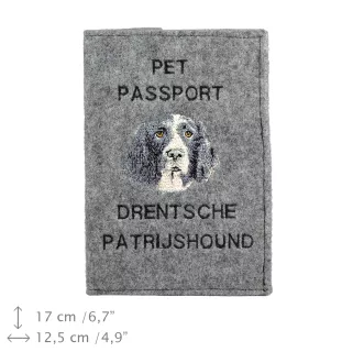 Drentscher Hühnerhund, Drentse Patrijshond - Hundepassetui, Dokumententasche, Geschenk für den Reisenden von der Marke Art-Dog
