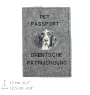 Drentse Patrijshond, Drentsche Patrijshond - Dog passport case, document case, gift for the traveller from the Art-Dog brand