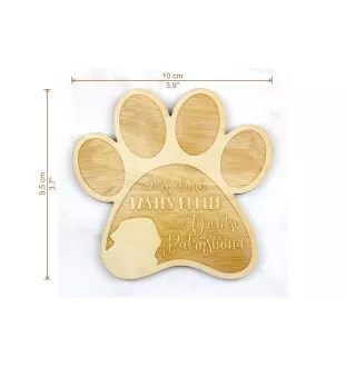 Drentscher Hühnerhund, Drentse Patrijshond - Tasse Untersetzer, graviert Untersetzer mit Hund, Geschenk für Hundeliebhaber von Art-Dog Marke