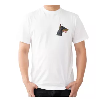 Dobermann I - Hund geformtes Aufnäher, besticktes Patch, einzigartiges Dekor für den Rucksack der Marke Art-Dog