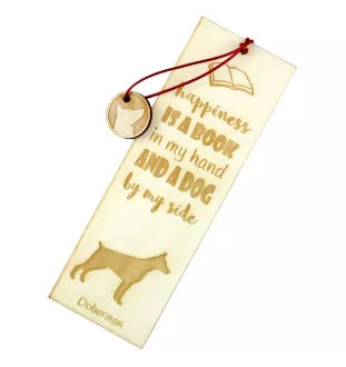 Dobermann, Dobermann Pinscher - marque-page pour livre avec chien, marque-page personnalisé, accessoire canin pour les lecteurs de la marque Art-Dog