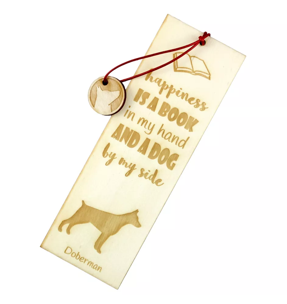 Dobermann - Lesezeichen mit Hund, personalisiertes Lesezeichen, Hundeaccessoire für Leser der Marke Art-Dog
