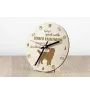Chien de perdrix de Drente, Drentse Patrijshond - horloge avec chien, horloge en bois avec gravure, horloge personnalisée par Art-Dog