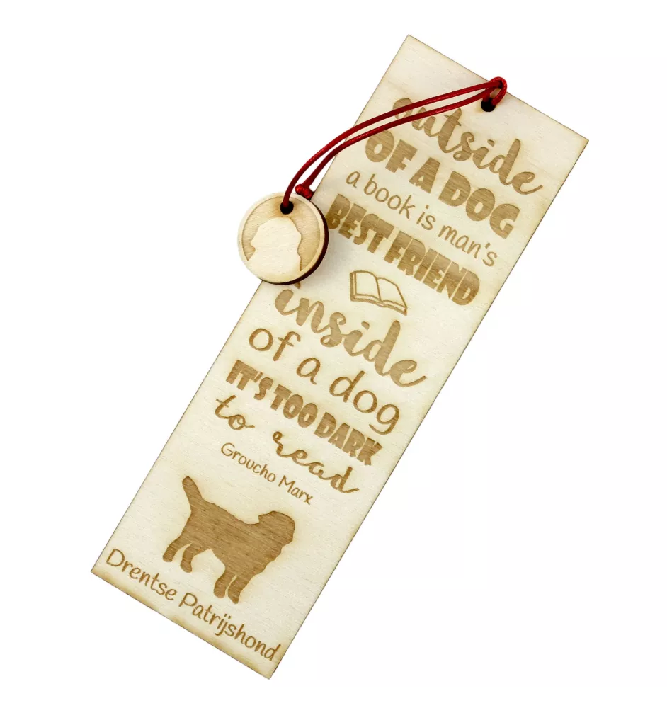 Chien de perdrix de Drente, Drentse Patrijshond - marque-page pour livre avec chien, marque-page personnalisé, cadeau pour les amateurs de livres de la marque Art-Dog