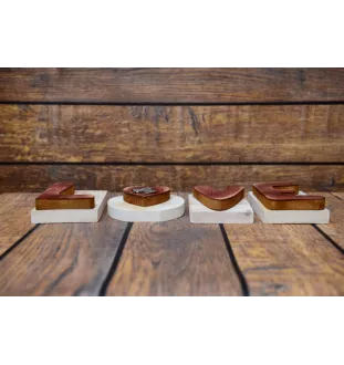 Doberman drewniany napis love Art-Dog