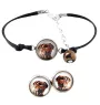 Dogue de Bordeaux, French Mastiff, Bordeauxdog - a set of jewelry with your photo, a woman's ornament, handmade item, a product made with passion for creating the Art-Dog brand.