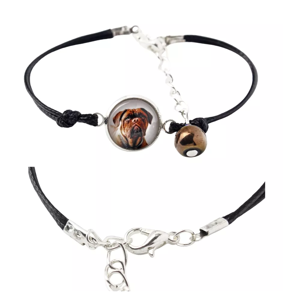 Dogue de Bordeaux - bracelet dans une boîte avec votre photo, bijoux féminins, cadeau parfait de la marque Art-Dog