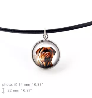 Bordeauxdogge, Dogue de Bordeaux - Halskette in einer Schachtel, elegante Verzierung, Anhänger der Marke Art-Dog