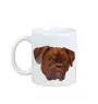 Dogue de Bordeaux - tasse avec une photo et un motif de chien géométrique Art-Dog