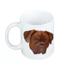 Bordeauxdogge, Dogue de Bordeaux - Becher mit einem Bild und dem Schriftzug geometrischer Hund Art-Dog