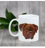 Bordeauxdogge, Dogue de Bordeaux - Becher mit einem Bild und dem Schriftzug geometrischer Hund Art-Dog