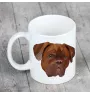 Dogue de Bordeaux, French Mastiff, Bordeauxdog - cup with a geometric dog image and the inscription Art-Dog