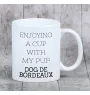 Bordeauxdogge, Dogue de Bordeaux - Becher mit einem Bild und dem Schriftzug geometrischer Hund Art-Dog