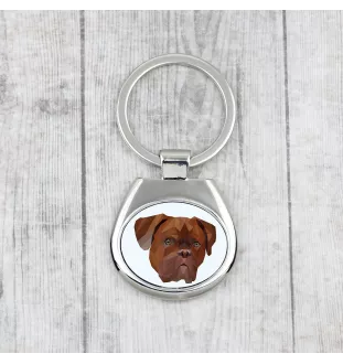 Dog z Bordeaux brelok geometryczny Art-Dog
