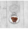 Dogue de Bordeaux - porte-clés géométrique avec photo et inscription Art-Dog