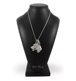 Dobermann, Dobermann Pinscher I - un collier avec un chien, un pendentif de chien sur une chaîne en argent, un bijou unique de la marque Art-Dog