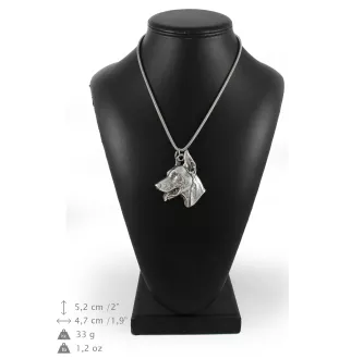 Dobermann I - Halskette mit Hund, Hundeanhänger an einer silbernen Kette, einzigartiger Schmuck der Marke Art-Dog