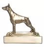 Dobermann, Dobermann Pinscher I - plaque d'adresse avec chien, plaque de nom en laiton, plaque de porte personnalisée avec le nom de la marque Art-Dog