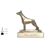 Dobermann I - Haustürschild mit Hund, Messingschild mit Namen, personalisiertes Türschild mit Markennamen Art-Dog