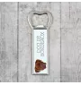 Dogue de Bordeaux, French Mastiff, Bordeauxdog - bottle opener with a picture and inscription for beer by Art-Dog