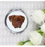 Dogue de Bordeaux, French Mastiff, Bordeauxdog - mirror with a geometric design and the brand name Art-Dog