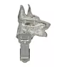 Dobermann, Dobermann Pinscher - broche avec pince, support pour numéro de départ, épingle argentée pour exposition de chiens de la marque Art-Dog
