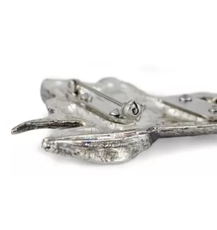 Doberman clipring posrebrzany w pudełku Art-Dog